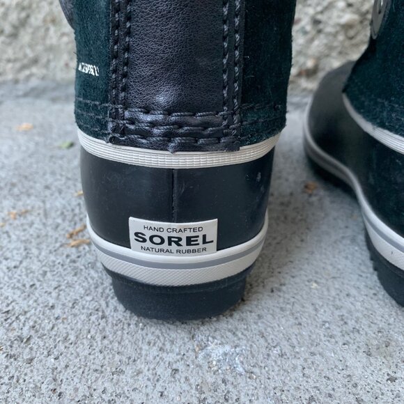 SOREL 1964 Pac Snow Boots Kids 10 27 Faux Fur Black Waterproof Winter Boot Suede - Picture 7 of 14